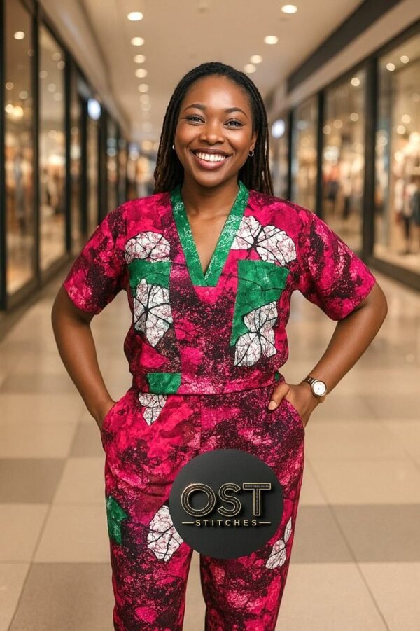 V-Neck Ankara Set