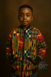 Noir Bold Kids Kente Jacket